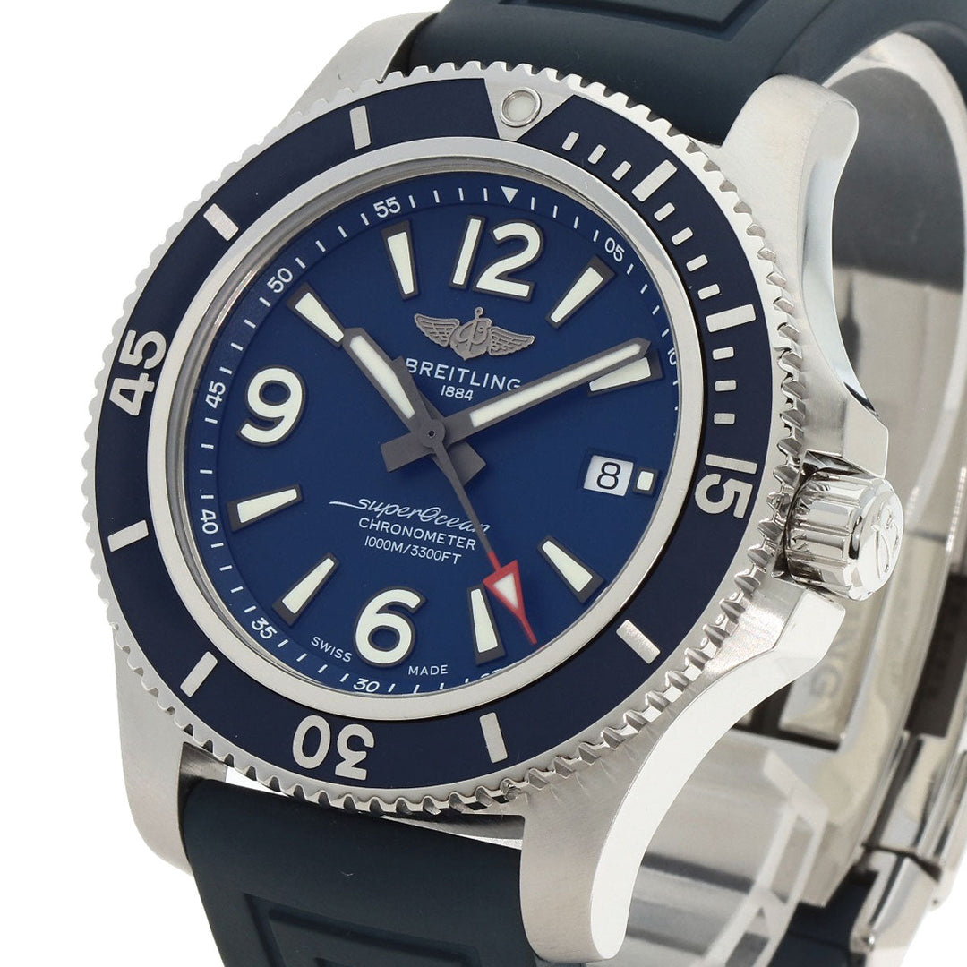 BREITLING Watches A17367 Stainless Steel, Rubber Silver Super Ocean 44 mens Used Authentic