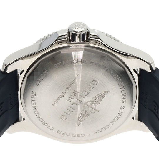 BREITLING Watches A17367 Stainless Steel, Rubber Silver Super Ocean 44 mens Used Authentic