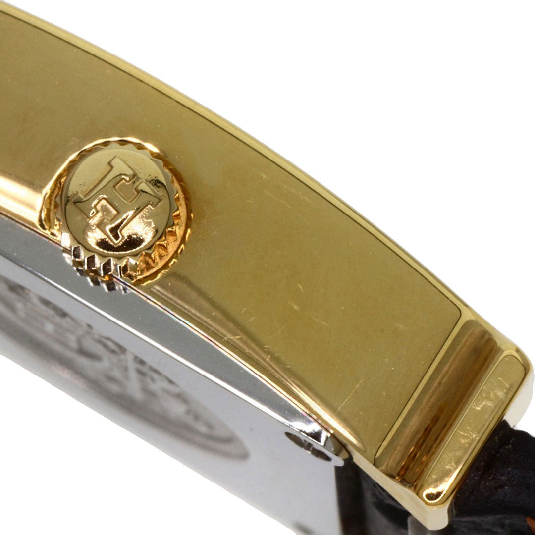 HERMES Watches Quartz HH1.101 Gold Plated gold H watch mini white dial