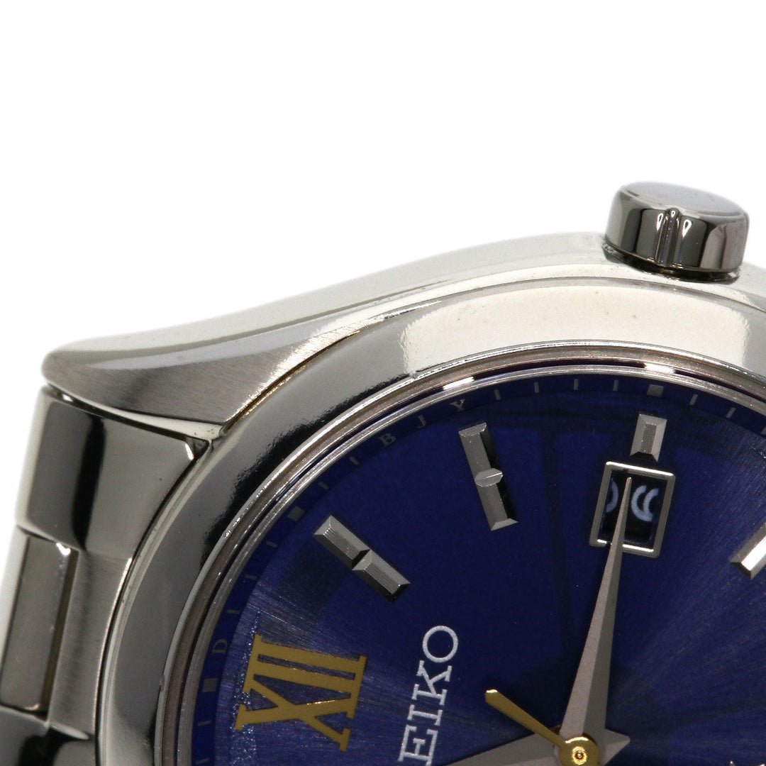 SEIKO Watches Solar Powered Radio Watch SSQW075 1B32-0BF0 Titanium, Titanium Silver Lukia Eternal Blue Limited blue dial Women Used Authentic