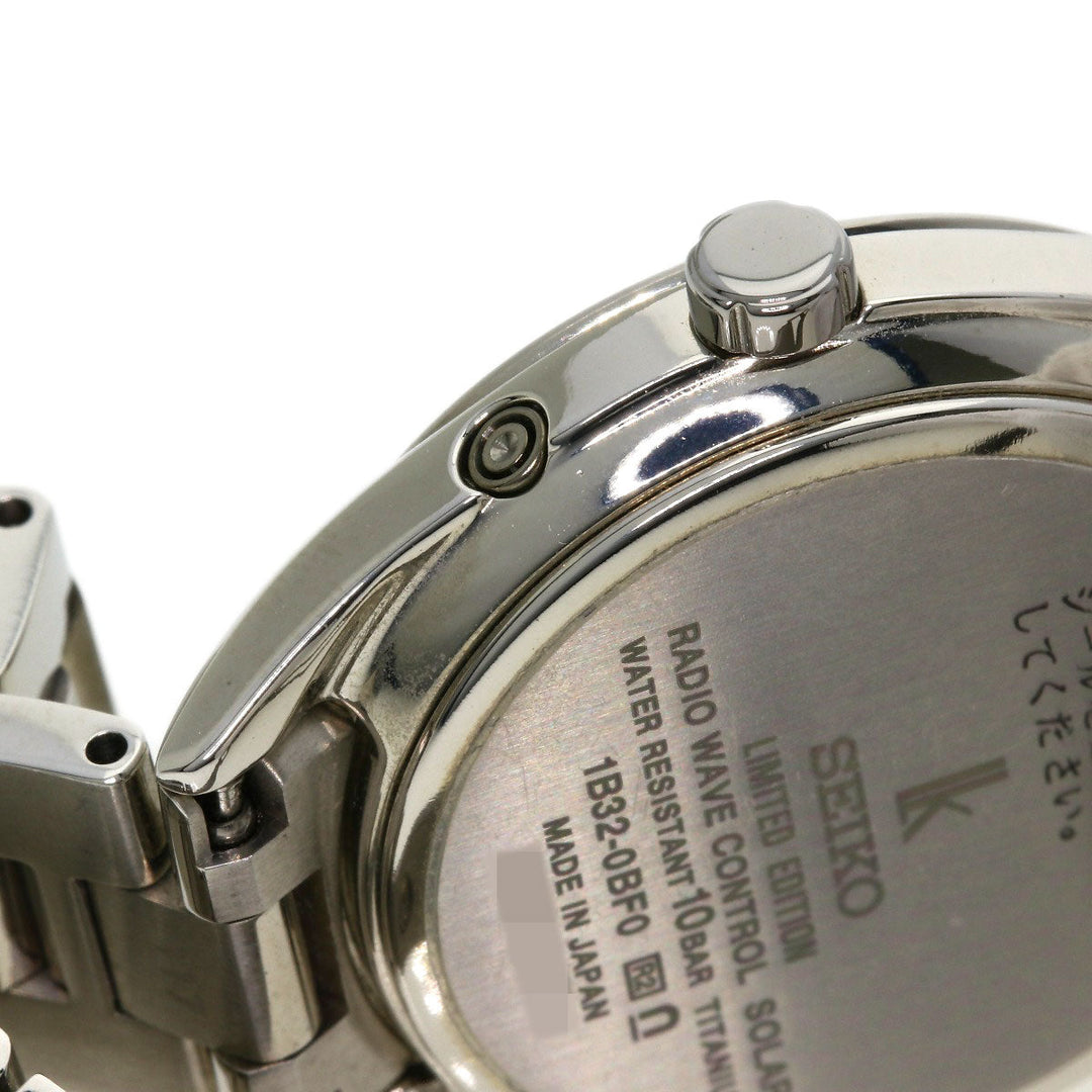 SEIKO Watches Solar Powered Radio Watch SSQW075 1B32-0BF0 Titanium, Titanium Silver Lukia Eternal Blue Limited blue dial Women Used Authentic