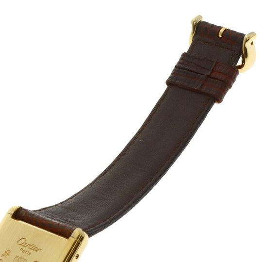 CARTIER Watches Hand Winding 1974213 SV gold Must tank LM Ivory dial