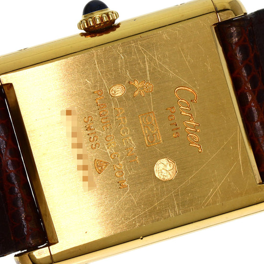 CARTIER Watches Hand Winding 1974213 SV gold Must tank LM Ivory dial