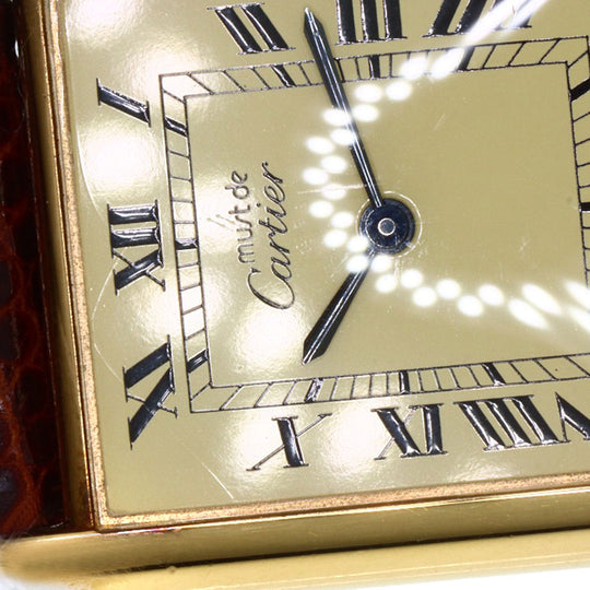 CARTIER Watches Hand Winding 1974213 SV gold Must tank LM Ivory dial