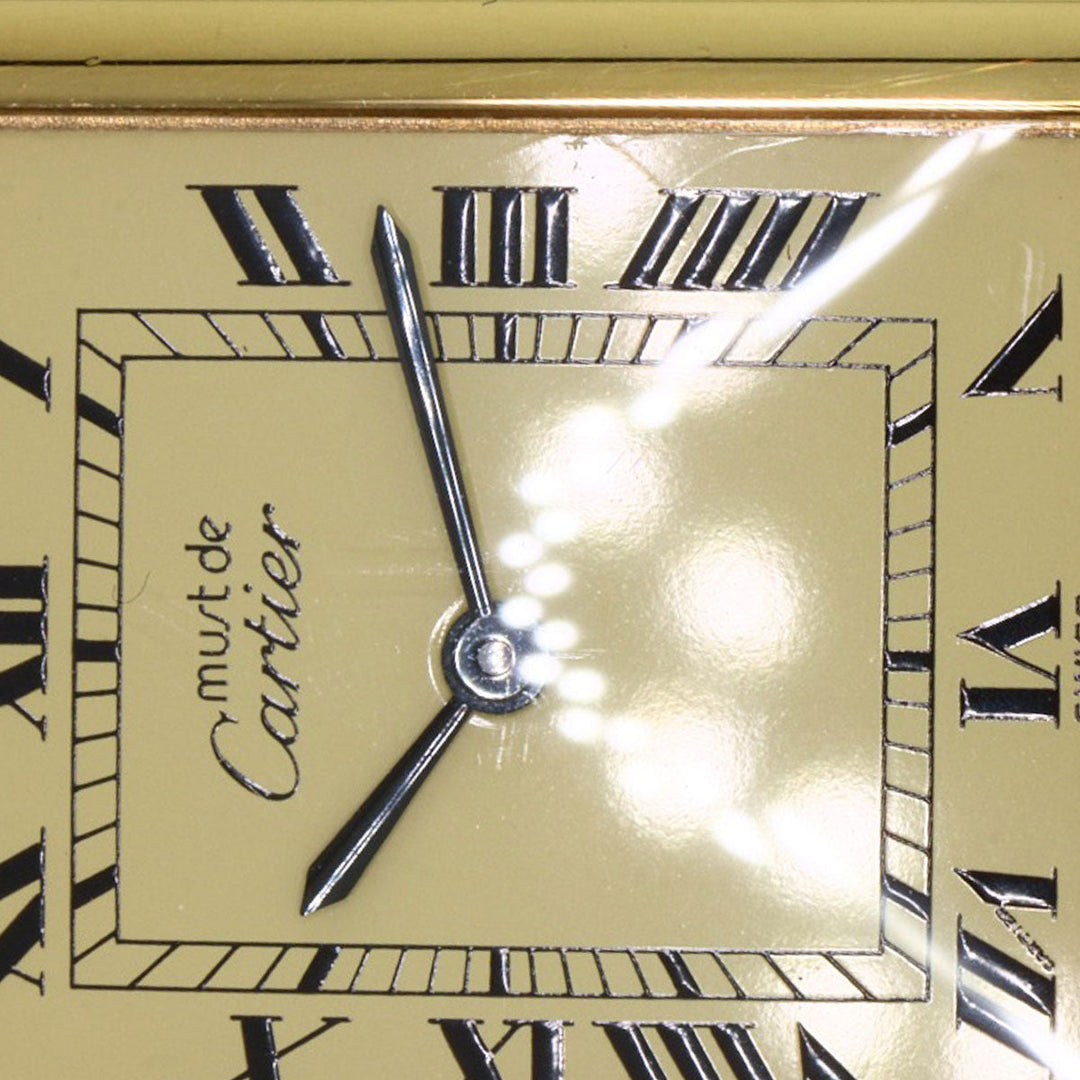 CARTIER Watches Hand Winding 1974213 SV gold Must tank LM Ivory dial