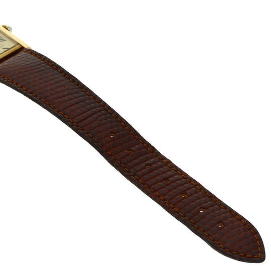CARTIER Watches Hand Winding 1974213 SV gold Must tank LM Ivory dial