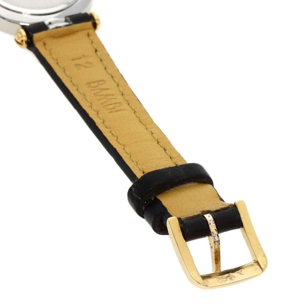 OMEGA Watches Quartz Stainless Steel, Leather gold Constellation flat bezel gold dial Women Used Authentic