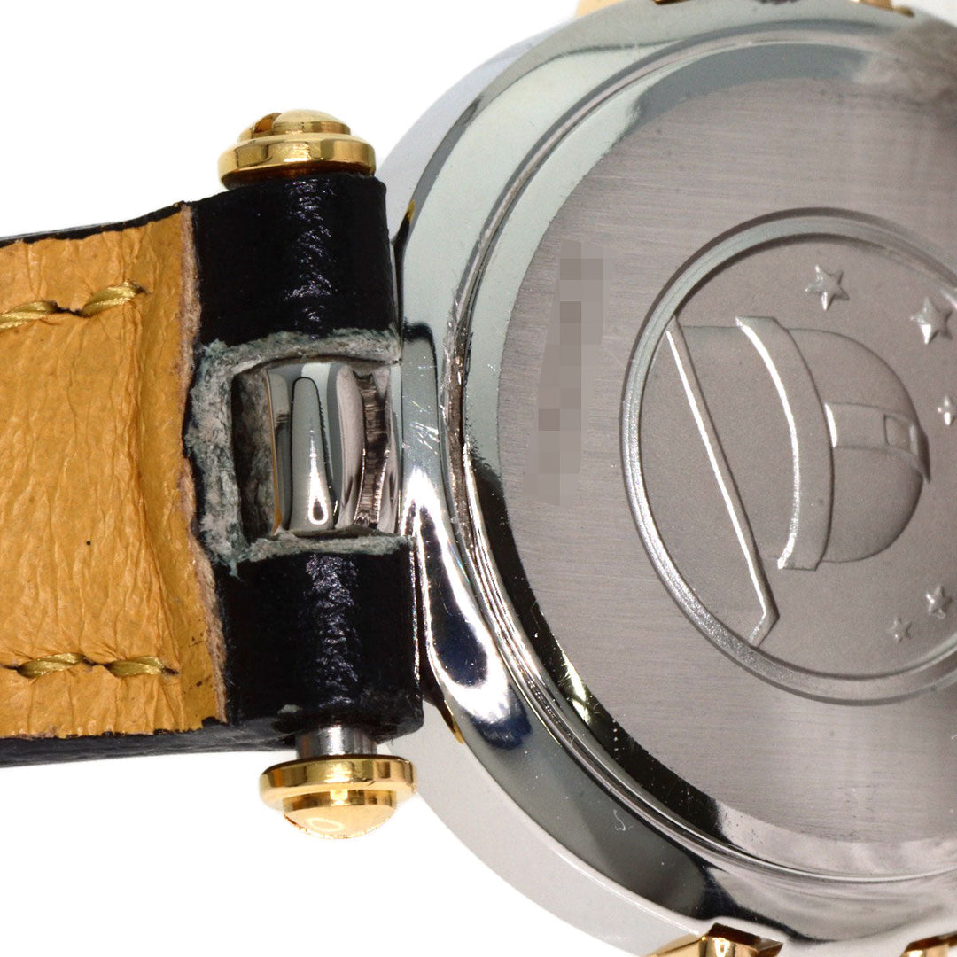 OMEGA Watches Quartz Stainless Steel, Leather gold Constellation flat bezel gold dial Women Used Authentic