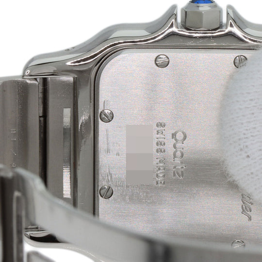CARTIER Watches Quartz W20018D6 Stainless Steel , Stainless Steel Silver Santosgalbe LM Silver dial mens Used Authentic