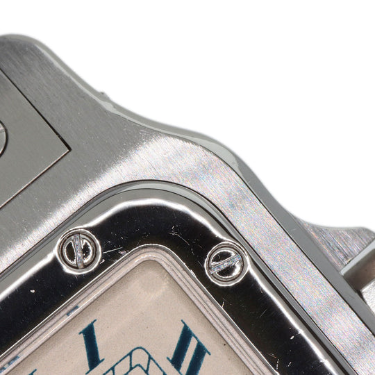 CARTIER Watches Quartz W20018D6 Stainless Steel , Stainless Steel Silver Santosgalbe LM Silver dial mens Used Authentic