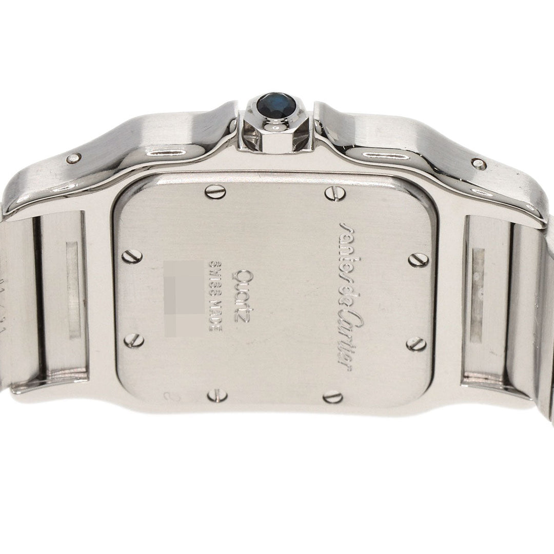 CARTIER Watches Quartz W20018D6 Stainless Steel , Stainless Steel Silver Santosgalbe LM Silver dial mens Used Authentic