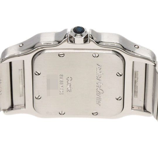 CARTIER Watches Quartz W20018D6 Stainless Steel , Stainless Steel Silver Santosgalbe LM Silver dial mens Used Authentic