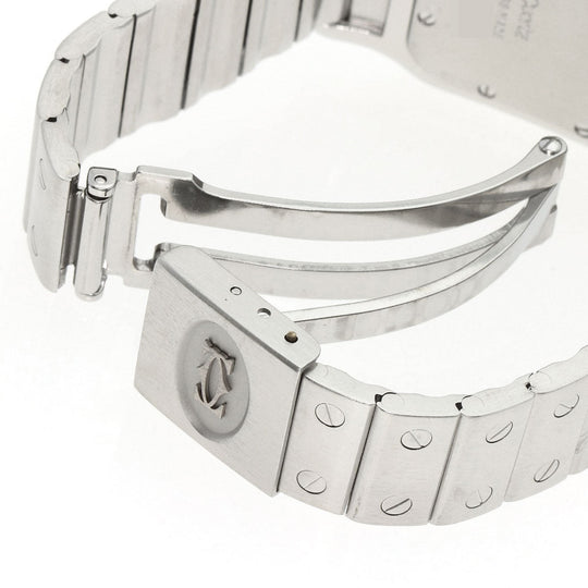 CARTIER Watches Quartz W20018D6 Stainless Steel , Stainless Steel Silver Santosgalbe LM Silver dial mens Used Authentic