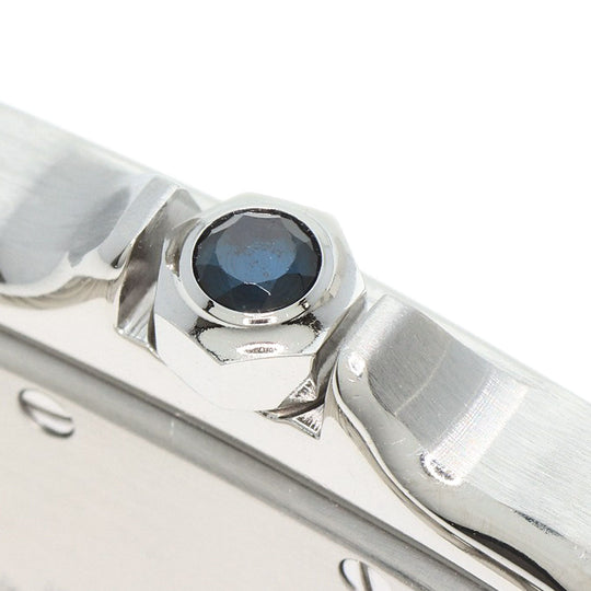 CARTIER Watches Quartz W20018D6 Stainless Steel , Stainless Steel Silver Santosgalbe LM Silver dial mens Used Authentic