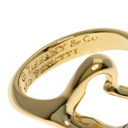 TIFFANY&Co. Ring 18K Yellow Gold gold Open heart Women Used Authentic