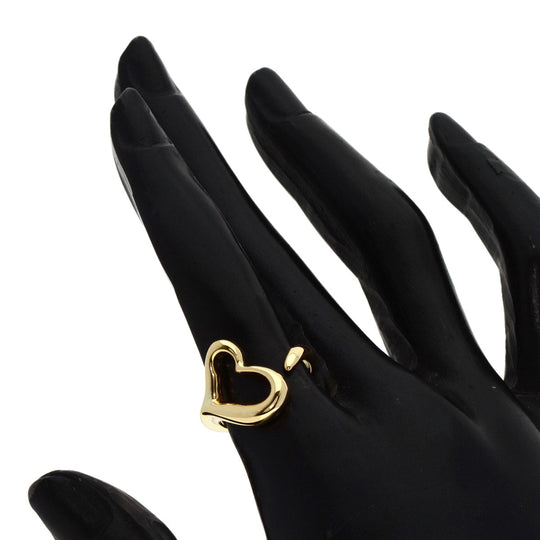 TIFFANY&Co. Ring 18K Yellow Gold gold Open heart Women Used Authentic
