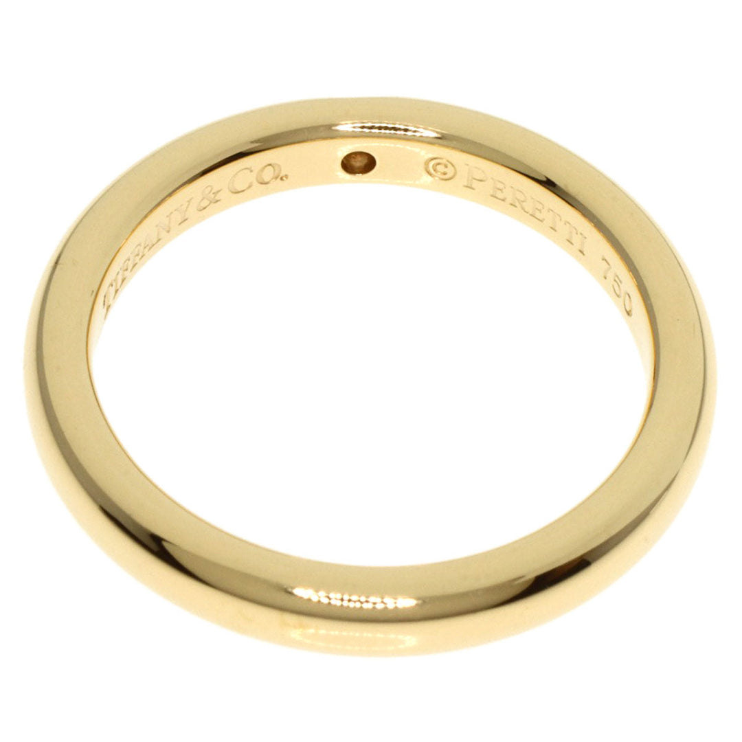 TIFFANY&Co. Ring 18K Yellow Gold gold Classic Wedding Band 1P Diamond Women Used Authentic