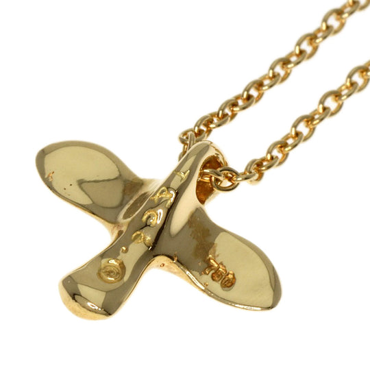 TIFFANY&Co. Necklace 18K Yellow Gold gold Bird cross Women Used Authentic