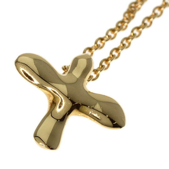 TIFFANY&Co. Necklace 18K Yellow Gold gold Bird cross Women Used Authentic