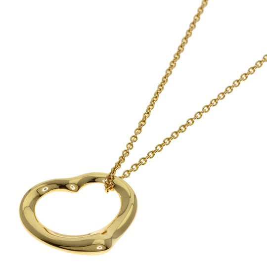 TIFFANY&Co. Necklace 18K Yellow Gold gold Open heart Women Used Authentic