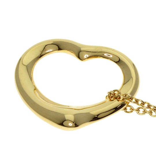 TIFFANY&Co. Necklace 18K Yellow Gold gold Open heart Women Used Authentic