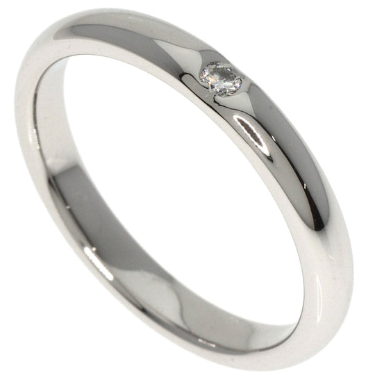 HARRY WINSTON Ring PT950 Silver Marriage 1P Diamond