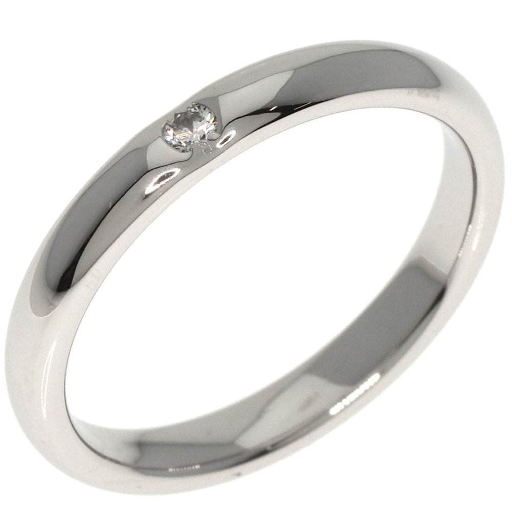 HARRY WINSTON Ring PT950 Silver Marriage 1P Diamond