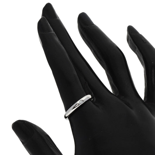 HARRY WINSTON Ring PT950 Silver Marriage 1P Diamond