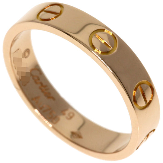 CARTIER Ring 18K Pink Gold gold Mini Love Ring #49