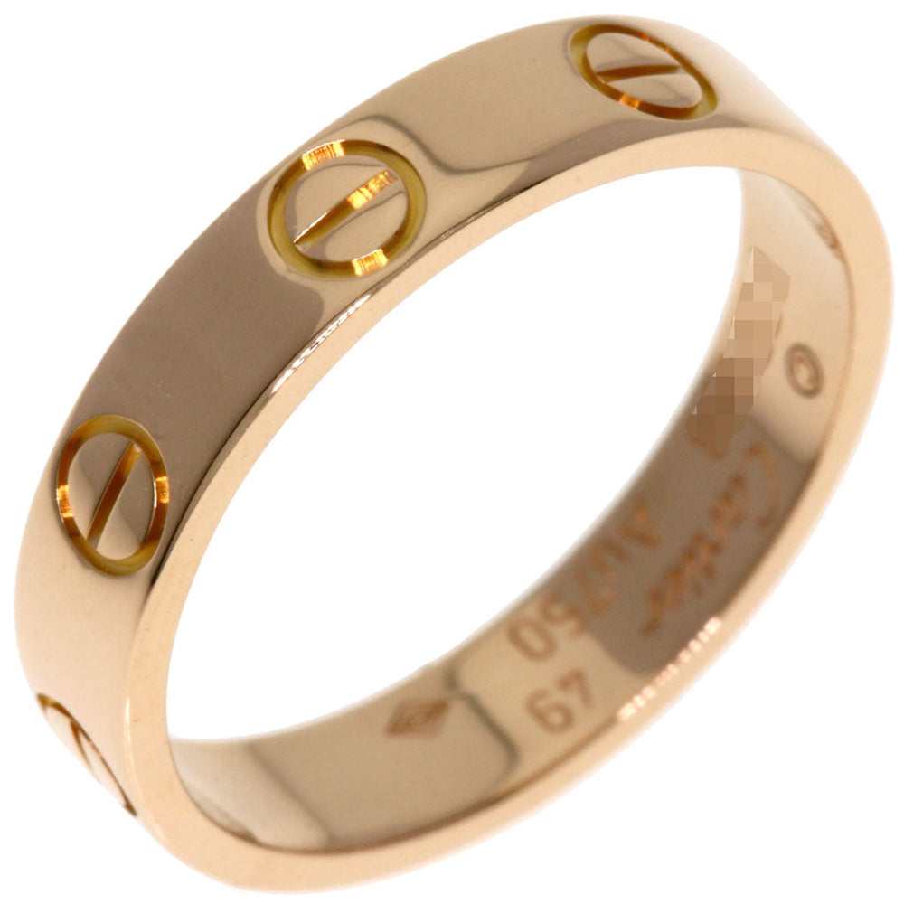 CARTIER Ring 18K Pink Gold gold Mini Love Ring #49