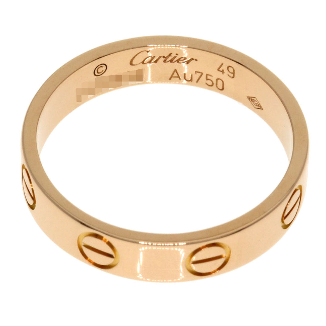 CARTIER Ring 18K Pink Gold gold Mini Love Ring #49