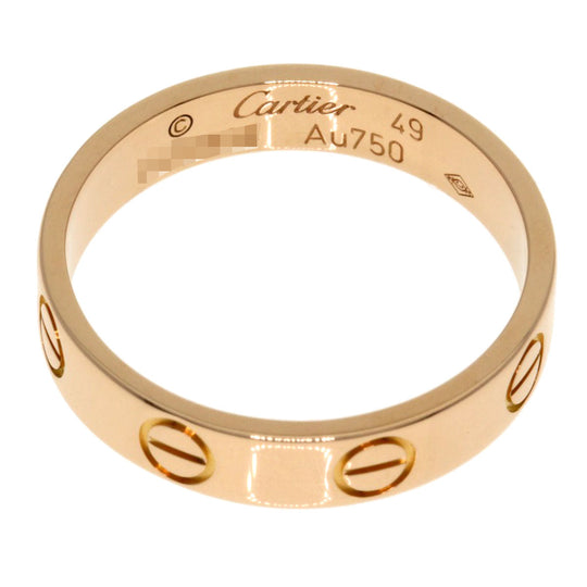 CARTIER Ring 18K Pink Gold gold Mini Love Ring #49