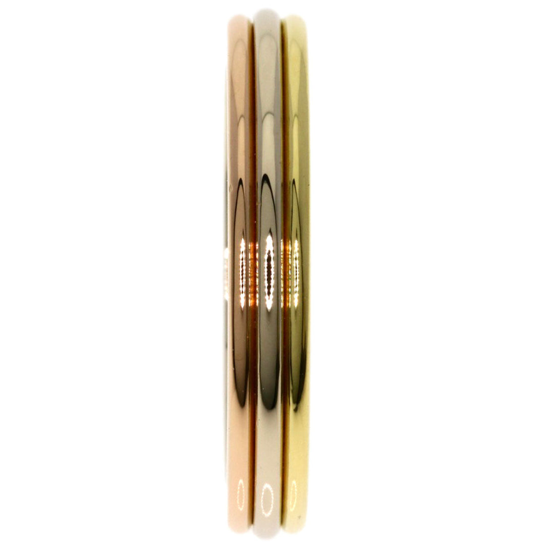 CARTIER Ring K18YG , K18WG , K18PG gold Three colors # 46 Women Used Authentic