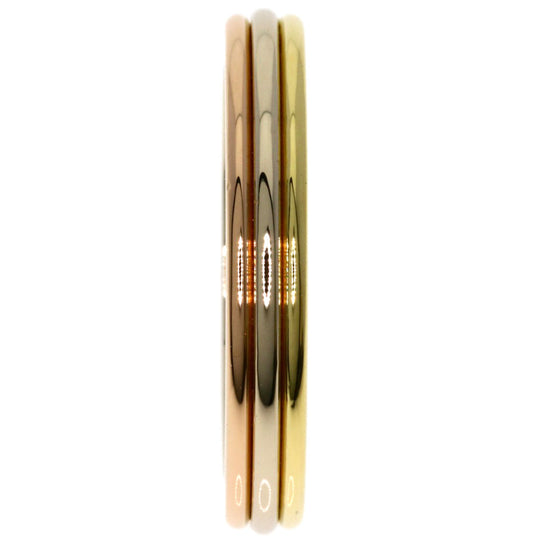 CARTIER Ring K18YG , K18WG , K18PG gold Three colors # 46 Women Used Authentic