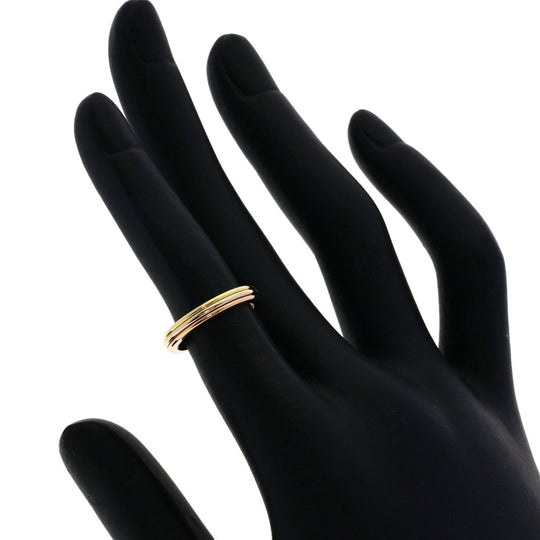 CARTIER Ring K18YG , K18WG , K18PG gold Three colors # 46 Women Used Authentic
