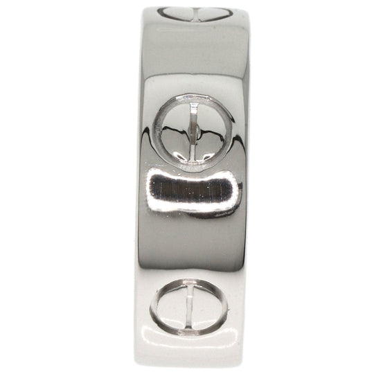 CARTIER Ring PT950 Silver Love Ring #46 Women Used Authentic