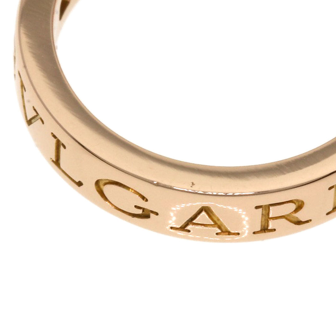 BVLGARI Ring 18K Pink Gold gold W logo diamond
