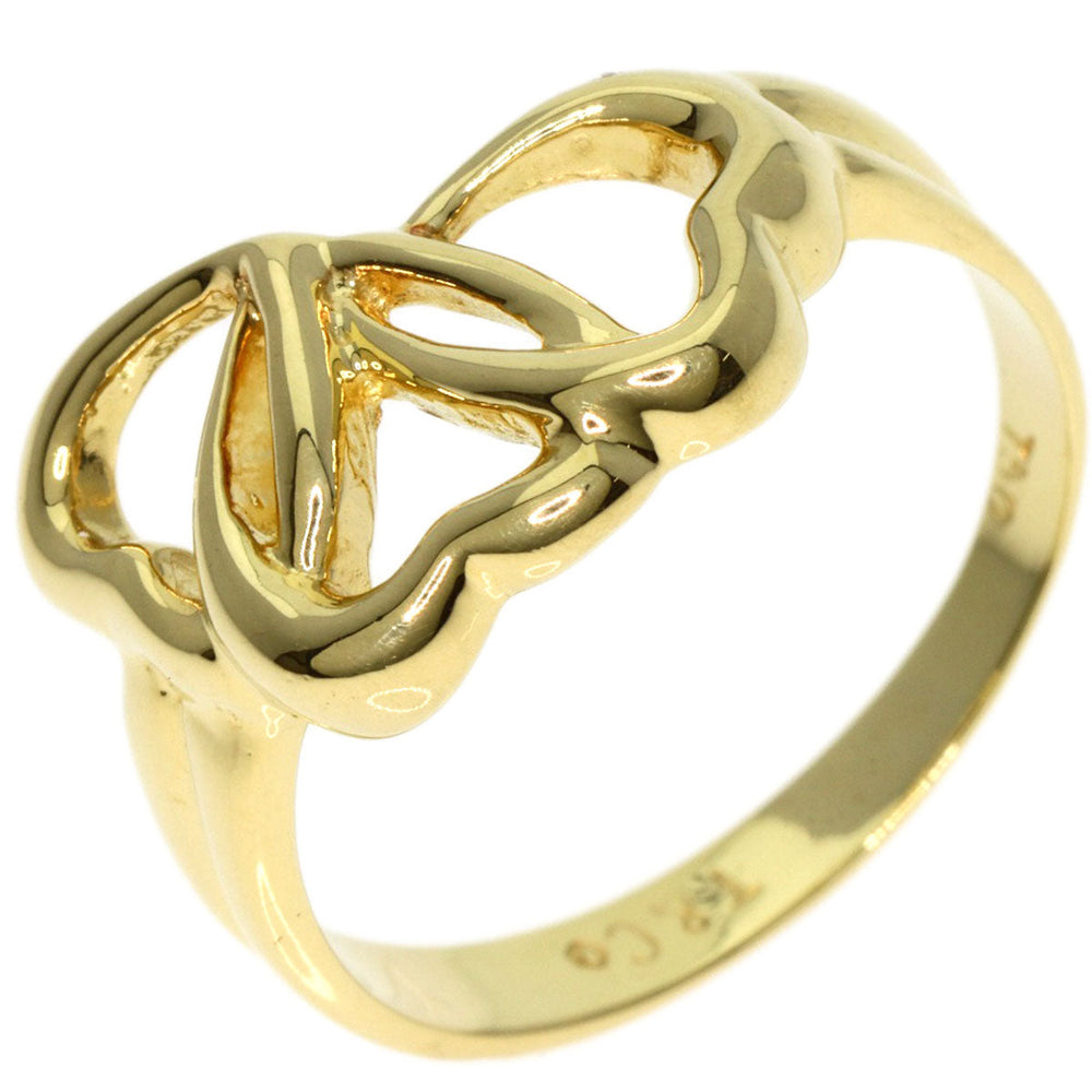 TIFFANY&Co. Ring 18K Yellow Gold gold Triple heart Women Used Authentic