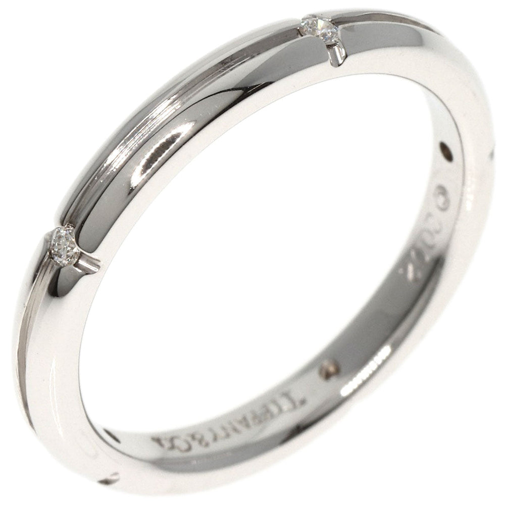 TIFFANY&Co. Ring K18WG Silver Streamerica Women Used Authentic