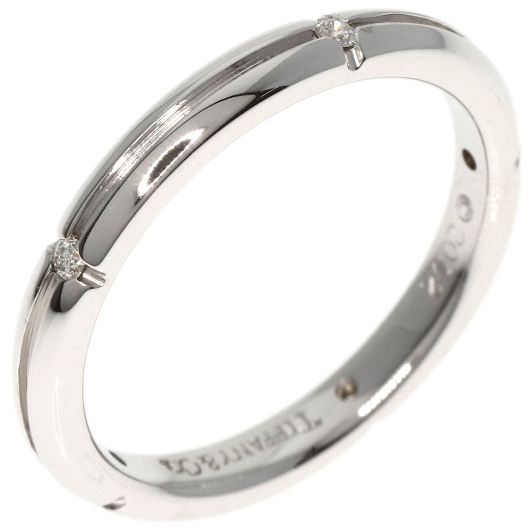 TIFFANY&Co. Ring K18WG Silver Streamerica Women Used Authentic