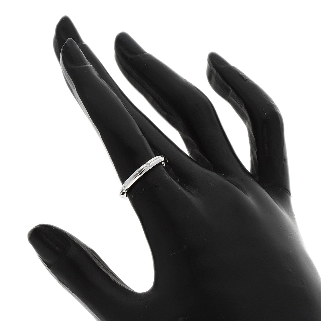 TIFFANY&Co. Ring K18WG Silver Streamerica Women Used Authentic