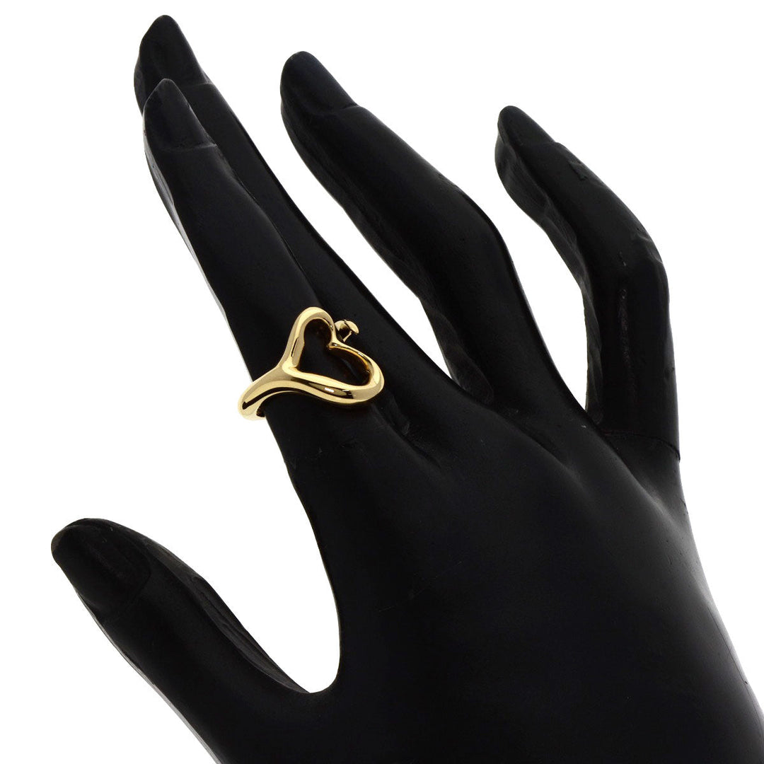 TIFFANY&Co. Ring 18K Yellow Gold gold Open heart Women Used Authentic