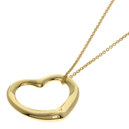 TIFFANY&Co. Necklace 18K Yellow Gold gold Open heart Women Used Authentic