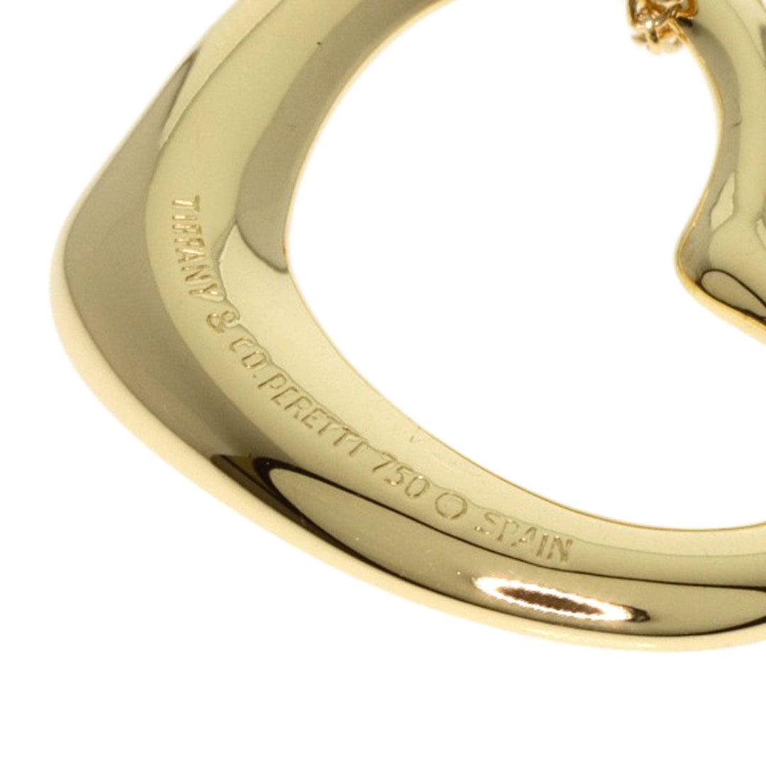 TIFFANY&Co. Necklace 18K Yellow Gold gold Open heart Women Used Authentic
