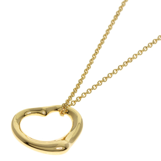 TIFFANY&Co. Necklace 18K Yellow Gold gold Open heart Women Used Authentic