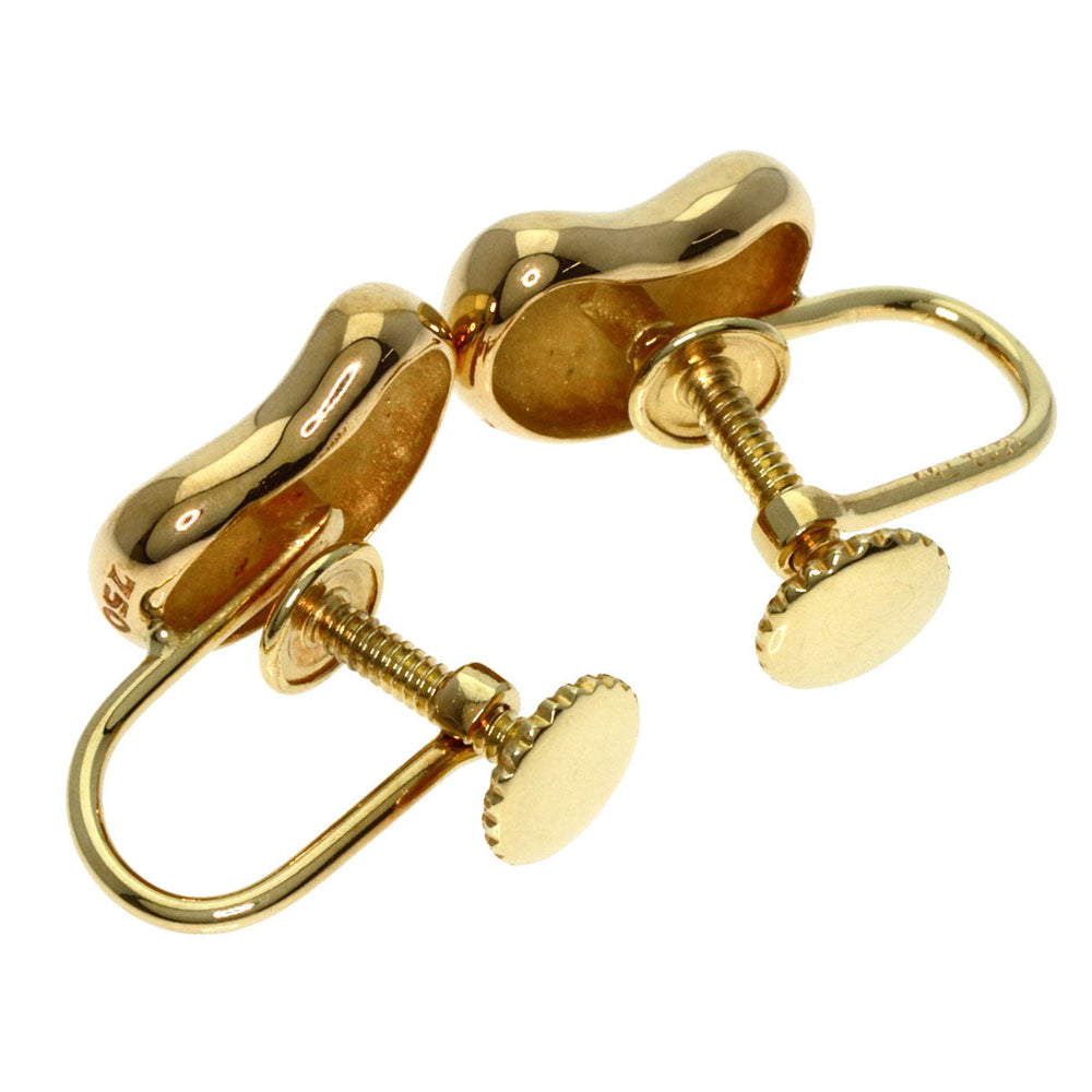 TIFFANY&Co. Earring 18K Yellow Gold gold Bean Women Used Authentic