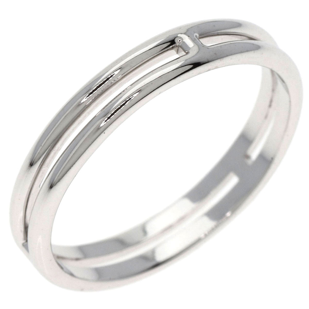 HERMES Ring K18WG Silver Arianne Wedding #58