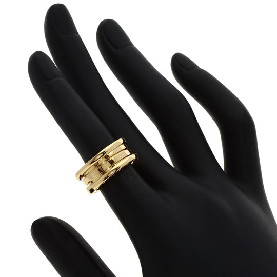 BVLGARI Ring 18K Yellow Gold gold B-zero1 B-zero One 2 Band #48 Women Used Authentic