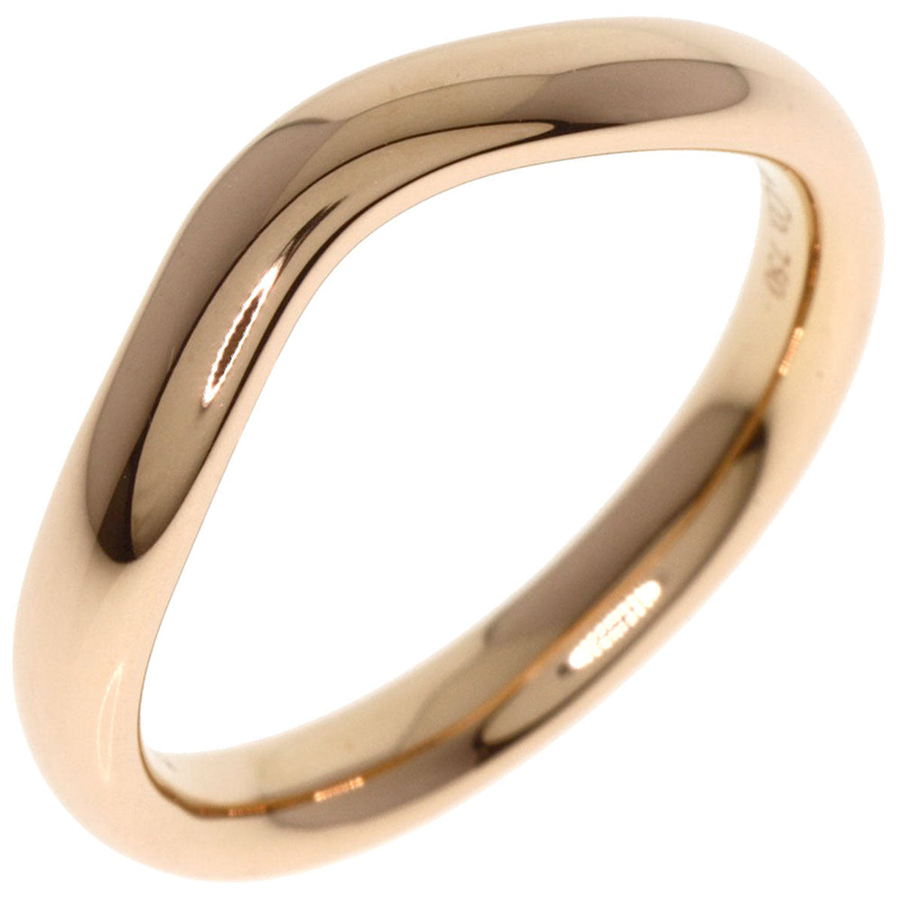 TIFFANY&Co. Ring 18K Pink Gold gold Curved bundling Women Used Authentic