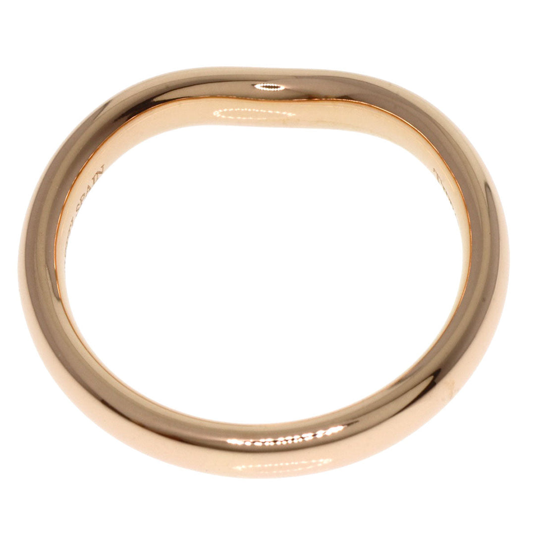 TIFFANY&Co. Ring 18K Pink Gold gold Curved bundling Women Used Authentic